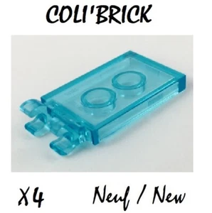 Lego 30350b - 4x Drapeau Tile Modified 2x3 - Bleu Trans Light Blue - NEW - Imagen 1 de 1