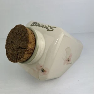 Vintage Robert Gordon Biscuit Jar Pottery Orchard Blossom Cookie Barrel - Picture 1 of 17