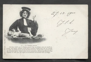 Abogado # 12 Defensor Feminista Abogado Bebé Sello 1900 - Imagen 1 de 1