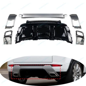 Kits de carrocería de cubierta protectora de parachoques trasero t para LR Range Rover Evoque 2012-2019, 6 piezas - Imagen 1 de 7