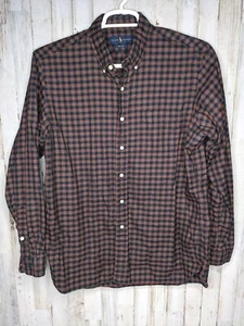 Ralph Lauren Shirt Mens Size L Plaid 120's Twill Long Sleeve Button Down Cotton - Picture 1 of 7