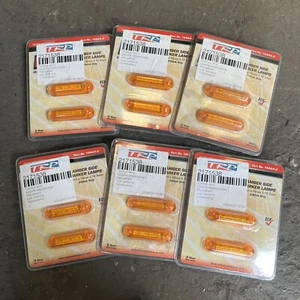 One Pair of 24V LED Amber 58mm Side Marker Lights Compact and Slim - Picture 1 of 3
