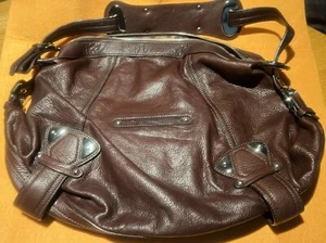 Borsa a tracolla B. Makowsky in morbida pelle marrone St. Tropez nuova - Foto 1 di 6
