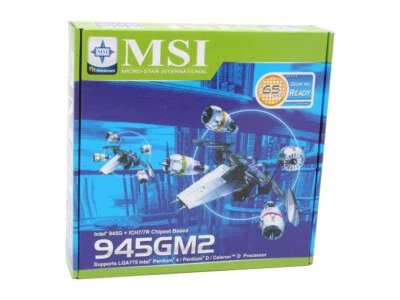 MSI 945GM2-F MS-7210 Socket 775 DDR2 667 Intel 945G mATX Motherboard - Image 1 of 4