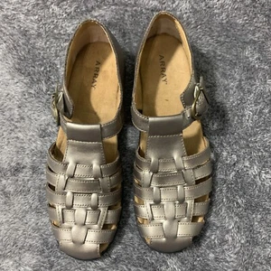Women's Array Aruba Pewter Fisherman Shoe Size US 6.5 N - Picture 1 of 7