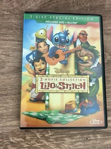 Lilo & Stitch DVD + BLU-RAY 3 Disc Special Edition - 2 Movie Collection SEALED - Picture 1 of 3
