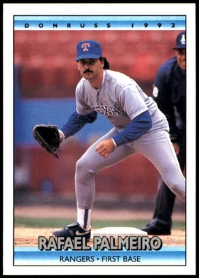 Rafael Palmeiro 1992 Donruss #46 Rangers MLB READ FREE SHIPPING AutographDen - Image 1 of 2
