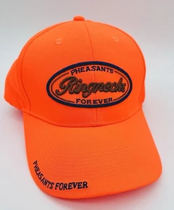 Fasants Forever Mütze Blaze Orange verstellbar bestickt Jagd Ringhälse NEU - Bild 1 von 6