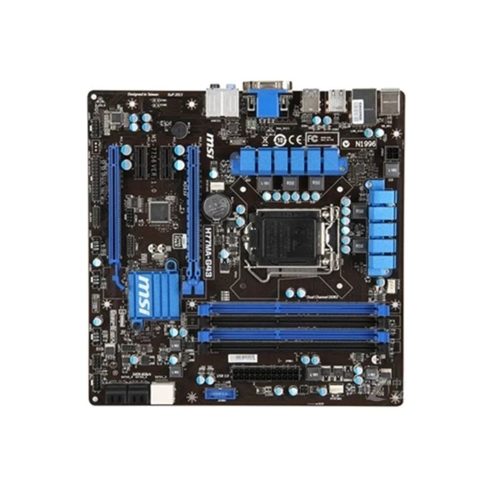 MSI H77MA-G43 Intel H77 DDR3 LGA 1155 Micro ATX Motherboard - Image 1 of 1