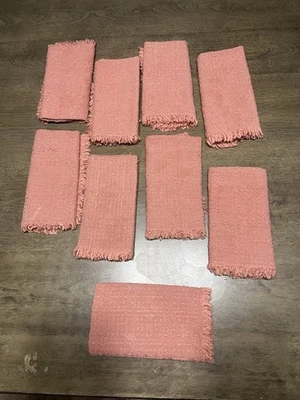 Blush Pink Cloth Napkins Set Of 9 - Image 1 of 4