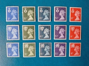 1974 GREAT BRITAIN, COUNTRY DEFINITIVES. (WALES, SCOTLAND AND NORTHERN IRELAND) - Picture 1 of 1