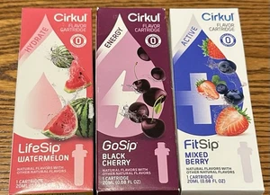 3 PACK - CIRKUL FitSip/Gosip Watermelon, Black Cherry, Mixed Berry - EXP CHECK D - Picture 1 of 1