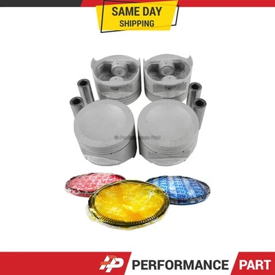 Pistons w/ Rings for 89-94 Mazda 2.6L L4 SOHC 12v - Image 1 of 3
