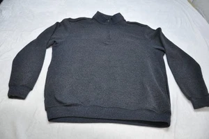 PGATOUR Sweater Mens Medium Gray Quarter Zip Pullover Warm Knit Golf Casual - Picture 1 of 9
