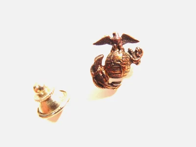 Tie tac emblema del Cuerpo de Marines de Estados Unidos color latón Foto 1 de 4