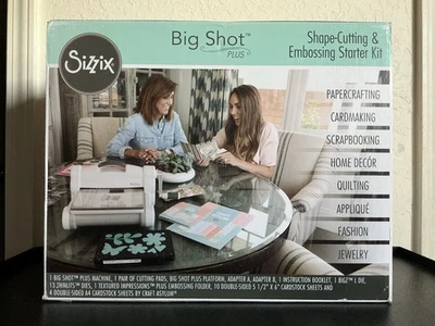Sizzix Big Shot Plus Starter Kit Embossing Machine Shape Cutting Die Cutting NEW - Image 1 of 4
