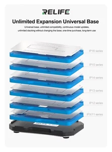 iPhones Reballing Stencil Platform ReLife RL-601T 28 in 1 Middle Layer X-16 UK - Picture 1 of 15