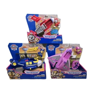 Paw Patrol Air Rescue COMPLETE SET OF 3 Chase/Marshall/Skye/Helicopter/Plane/Jet - Picture 1 of 8