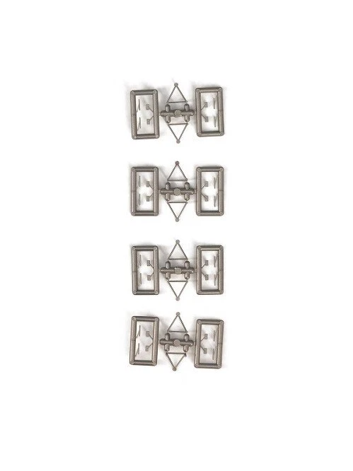 VK-Modelle 36092 - 1/87 Accessori Specchio + Tergicristallo,Argento,8 X - Nuovo - Immagine 1 di 1