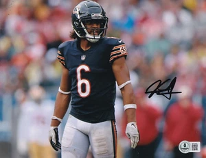 Foto de fútbol 8x10 firmada por Kyler Gordon (CHICAGO BEARS) BECKETT BAS BP30887 - Imagen 1 de 1