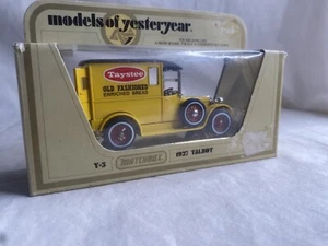 MATCHBOX MODELS OF YESTERYEAR 1927 Talbot Y-5 Taystee - Picture 1 of 6
