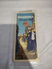 Vintage Road Map Philadelphia 1963