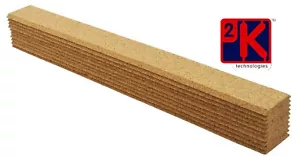 Cork Model Railway TrackBed Underlay Bevelled Edge 6 Pks=60pcs 450x45x5mm 00 Ga - Picture 1 of 8