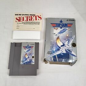 Top Gun (Nintendo NES, 1987) Box & Game  TESTED AND PLAYS