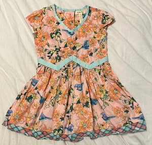 Matilda Jane Sienna Dress EUC Girls Friends Forever Floral Size 4 - Picture 1 of 2