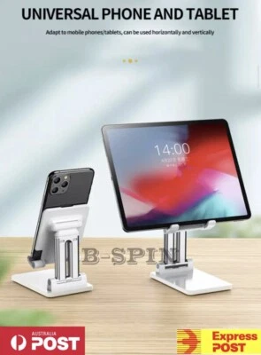 Universal Portable Desktop Adjustable Foldable Tablet Phone Holder Stand Mount - image 1 of 4