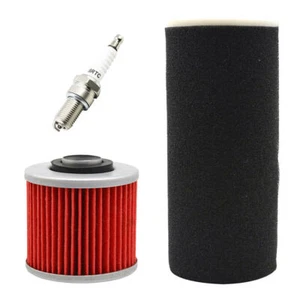 Air Filter Oil Filter Spark Plug for Yamaha Grizzly 600 YFM600F 4x4 1998-2001 - Picture 1 of 5