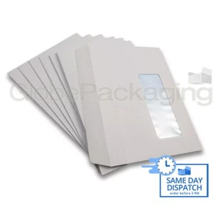 200 C6/A6 FENSTER WEISS SELBSTVERSIEGELUNG UMSCHLÄGE 114x162 mm 90 g/m *VERSAND AM SELBEN TAG* - Bild 1 von 6