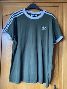 khaki green adidas top womens