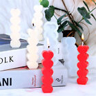 1pc 5-Connected Heart Candle Silicone Mould Atmosphere Candle For Wedding Pa*wl