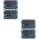 4 pcs  Microcontroller Display Modules 8 Keys Display Module Led Digital Tube