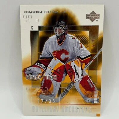 2001-02 UD Challenge for the Cup Brilliant Backstops Roman Turek #1 /35 - Image 1 of 2