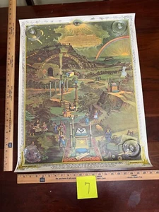 FROM DARKNESS TO LIGHT 1887 PETTIBONE - MASONIC FREEMASON POSTER (#7) - 21x27" - Picture 1 of 3