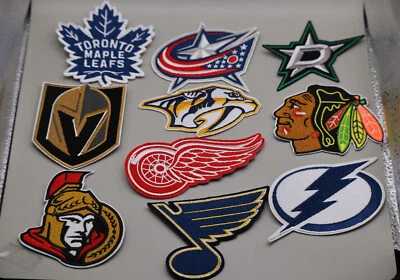 Hockey Patch Iron-On Sew-On Embroidered Applique Patches - Image 1 of 4