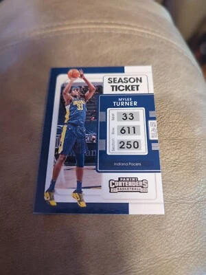 2021-22 Panini Contenders #12 Myles Turner Indiana Pacers - Image 1 of 2