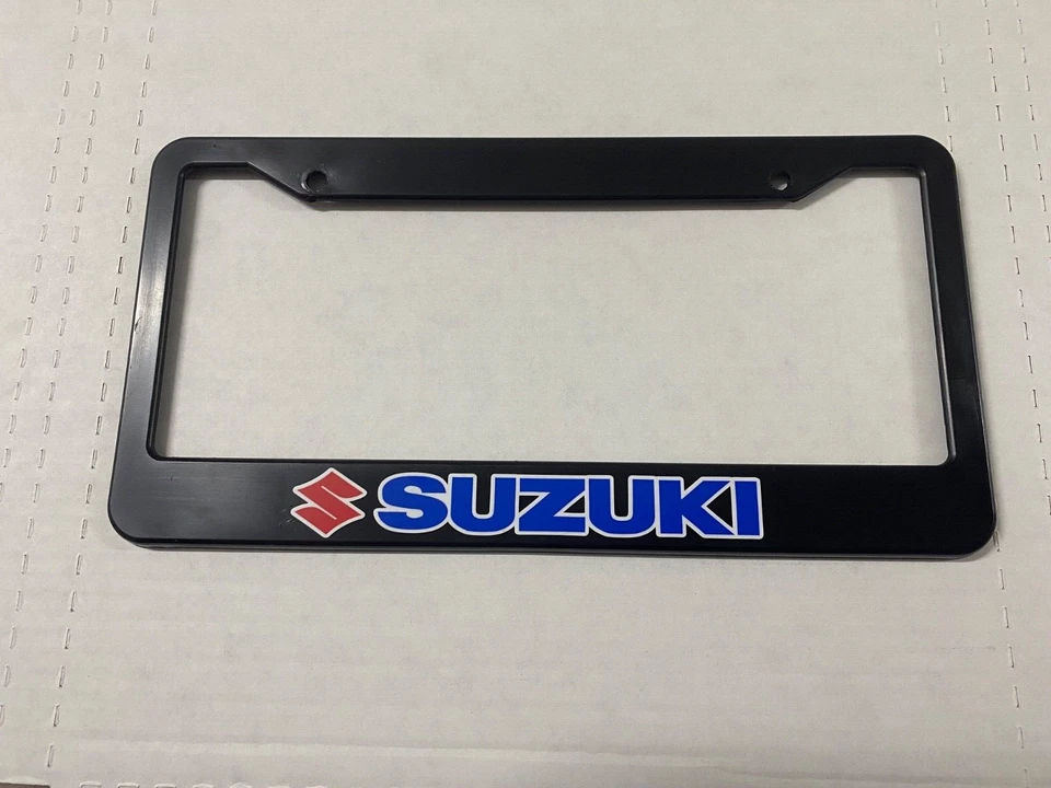 Marco de matrícula de plástico negro para Suzuki SUV NUEVO EE. UU. Foto 1 de 1