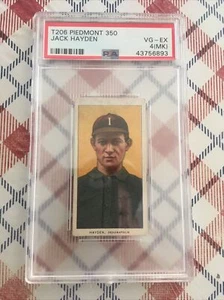 T206 Jack Hayden Piedmont 350/25 Indianapolis PSA VG-EX 4MK Looks Nicer - Picture 1 of 2
