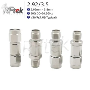 2,92 mm do 3,5 mm wtyczka żeńska DC-26GHz RF złącze mikrofalowe adapter testowy fal mm - Zdjęcie 1 z 17