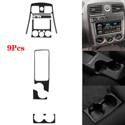 9Pcs Carbon Fiber Center Console(4WD) Cover For Colorado 04-12/Canyon 05-12  - Изображение 1 из 4