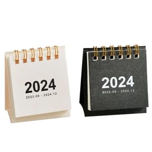 2 PCS Mini Desk Calendar 2024 Standing Flip Desktop Design for Home Office Use - Picture 1 of 6