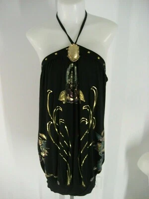 Christian Audigier Rhinestone Bling Dress Size S - Image 1 of 4