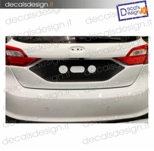 Aufkleber Schwarz Matt Unter Kennzeichen Heckklappe Kofferraum Ford Fiesta MK8 - Bild 1 von 3