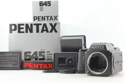 [Unused in Box] Pentax 645 6x4.5 Film Camera w/ 120 & 220 Film Back From JAPAN - Image 1 of 4
