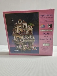 The Art of James Christensen "SUPERSTITIONS" Rare Jigsaw 1500 Pcs - New 33x24 - Imagen 1 de 10