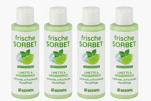 GEHWOL Frische Sorbet 100 ml Limette & Wasserminze 4er-Set Limited Edition - Bild 1 von 7