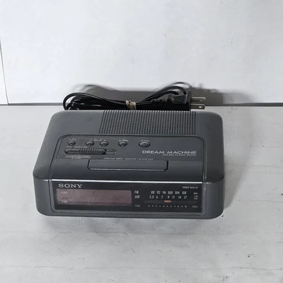 **Reloj digital Sony Dream Machine gris radio AM/FM (Modelo ICF-C240) funcionando*** Foto 1 de 4